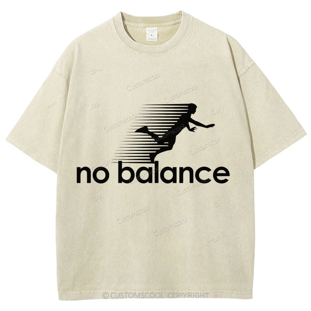 No Balance Unisex Fit Washed T-Shirt