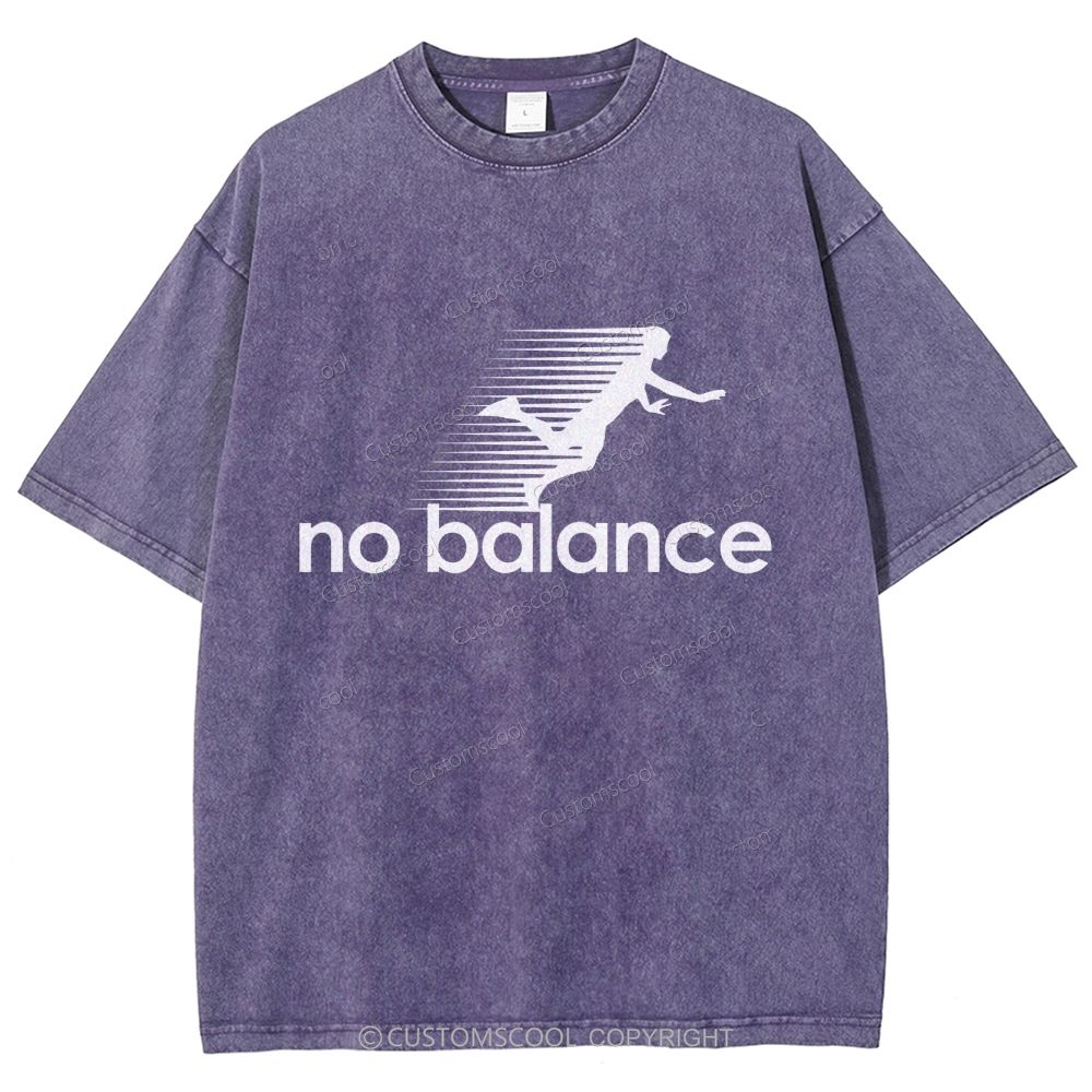 No Balance Unisex Fit Washed T-Shirt