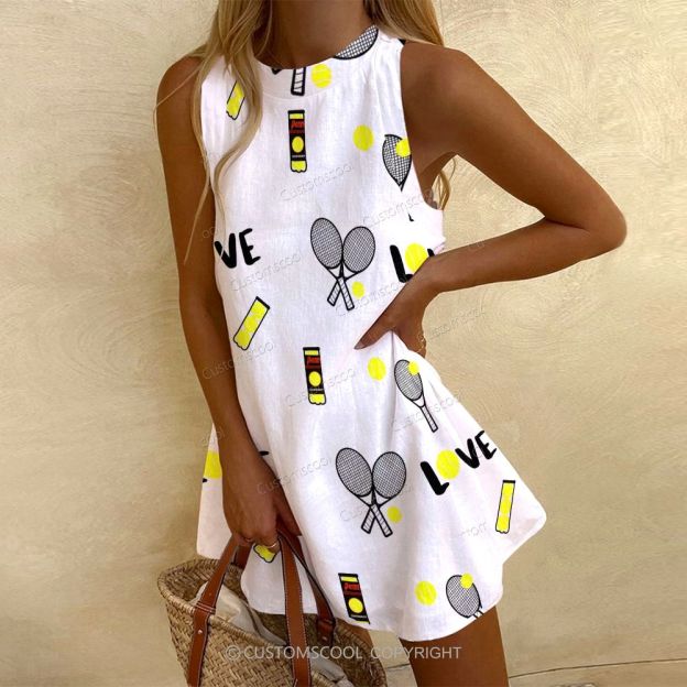 Women's Sleeveless Printed Dress