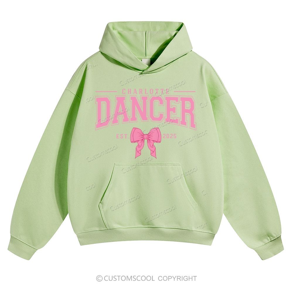 Dance Coquette Bow  Addcustom Date Solid Color Hoodie