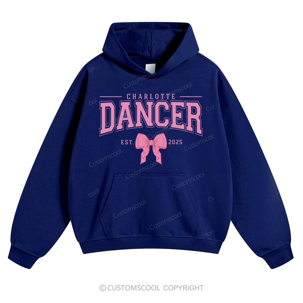 Dance Coquette Bow  Addcustom Date Solid Color Hoodie