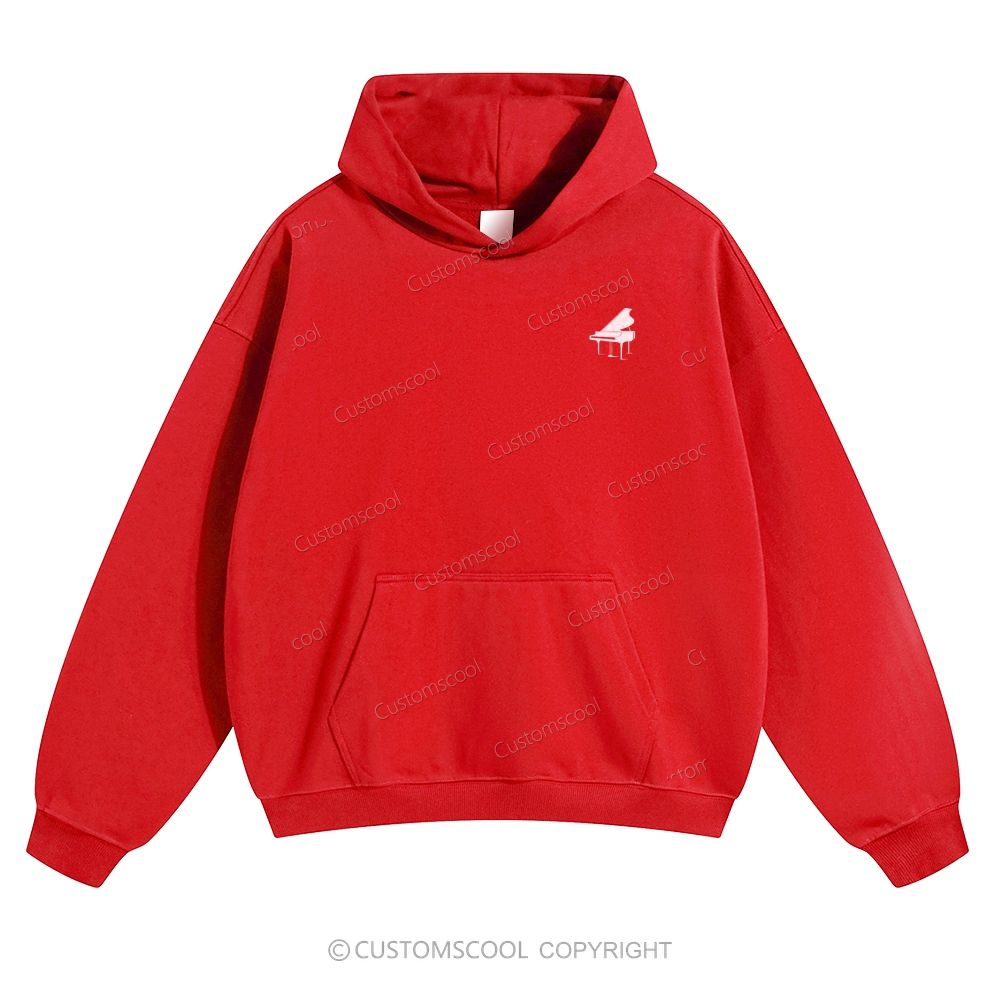 Concert Pianist Solid Color Hoodie Customscool