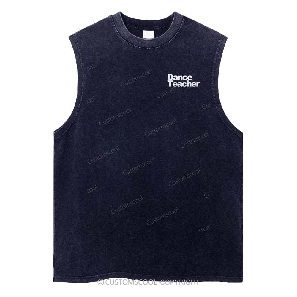 Dance Teacher Unisex Washed Tank Top