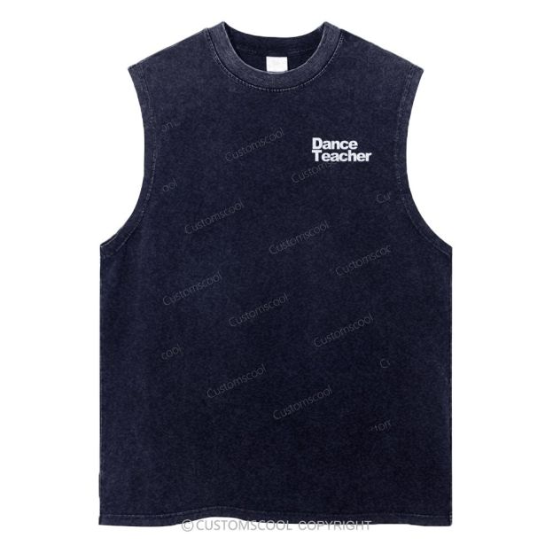 Dance Teacher Unisex Washed Tank Top