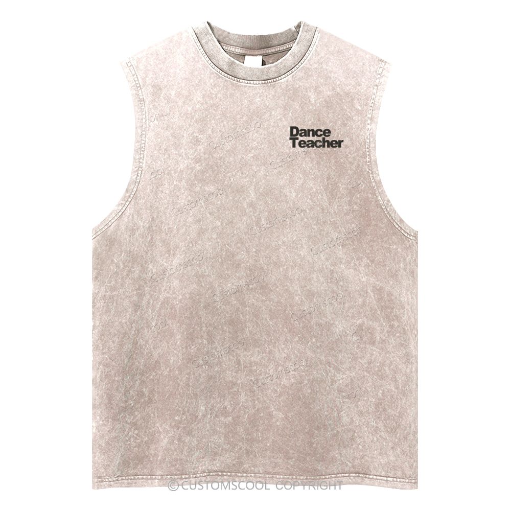 Dance Teacher Unisex Washed Tank Top