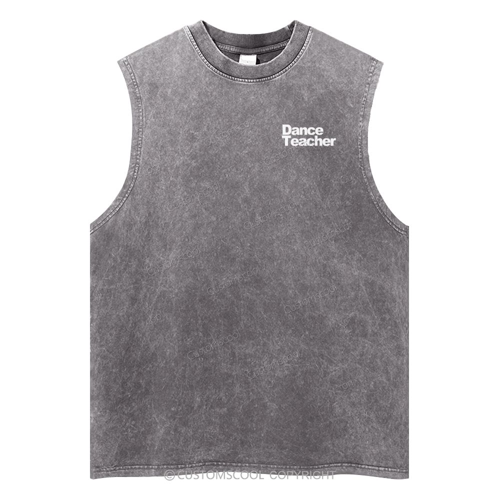 Dance Teacher Unisex Washed Tank Top
