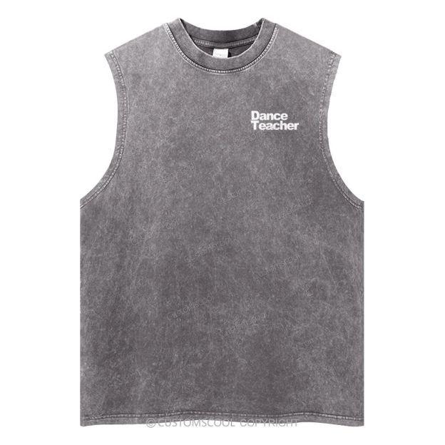 Dance Teacher Unisex Washed Tank Top