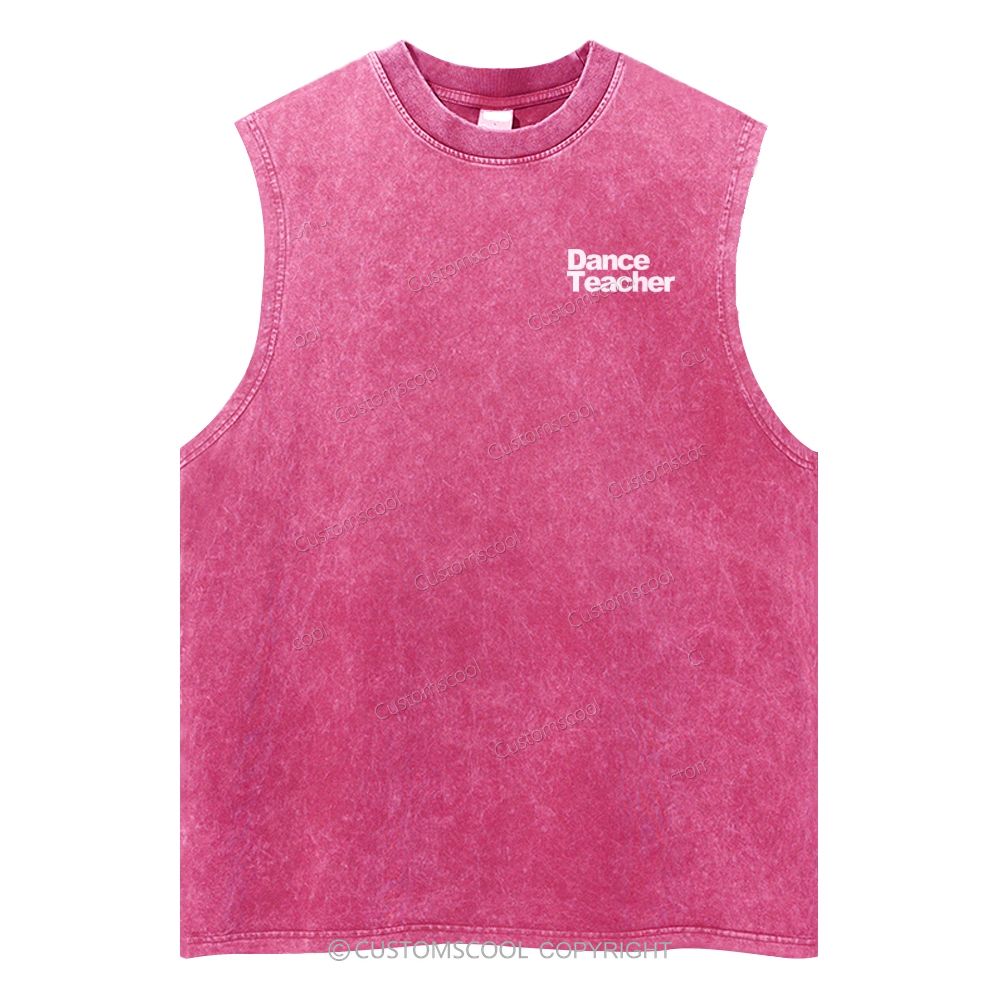 Dance Teacher Unisex Washed Tank Top