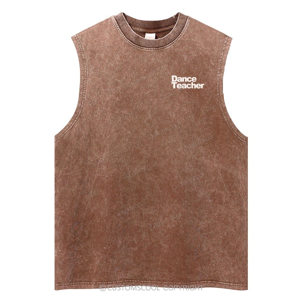 Dance Teacher Unisex Washed Tank Top
