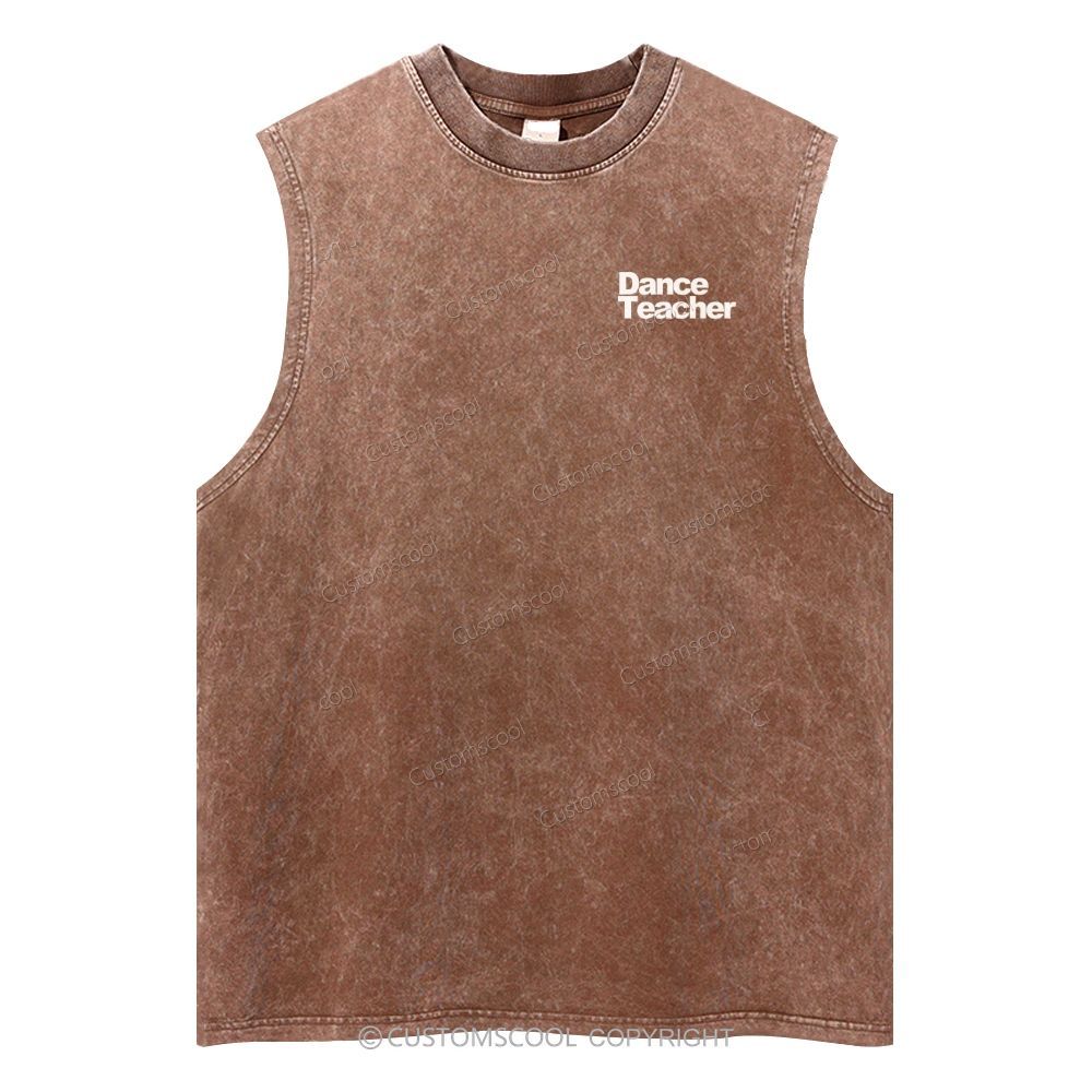 Dance Teacher Unisex Washed Tank Top