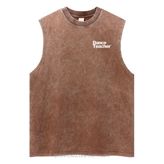 Dance Teacher Unisex Washed Tank Top