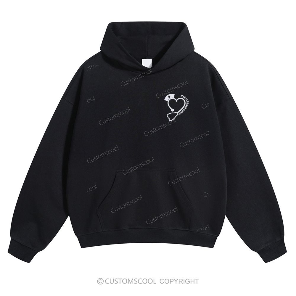 Registered Nurse Solid Color Hoodie Customscool