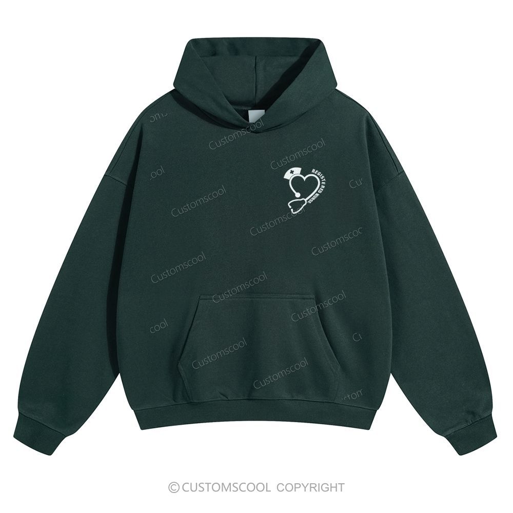 Registered Nurse Solid Color Hoodie Customscool
