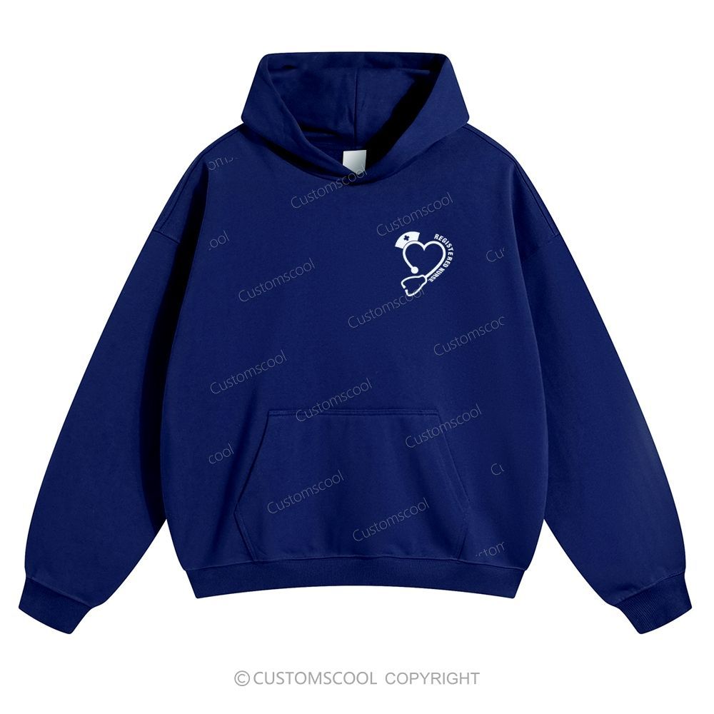 Registered Nurse Solid Color Hoodie Customscool