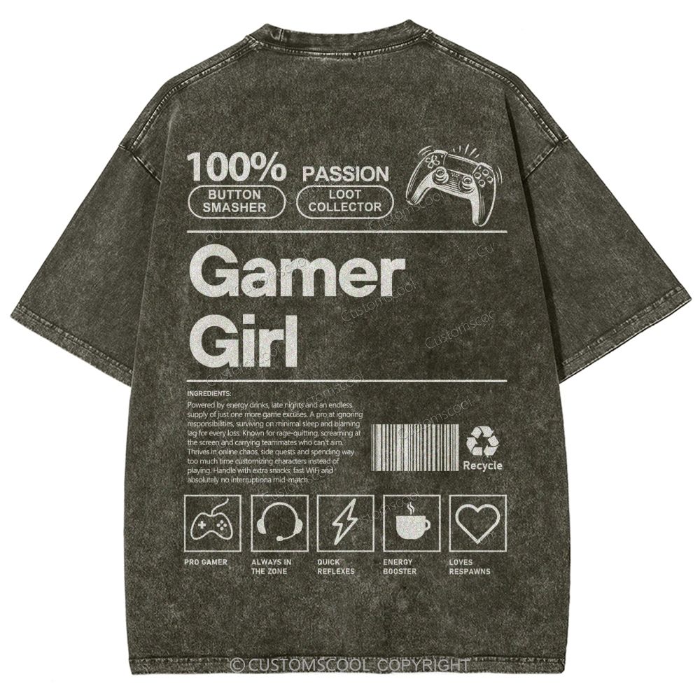 Gamer Girl Unisex Fit Washed T-Shirt