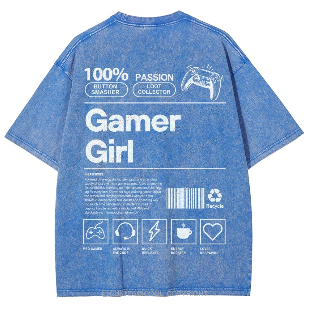Gamer Girl Unisex Fit Washed T-Shirt