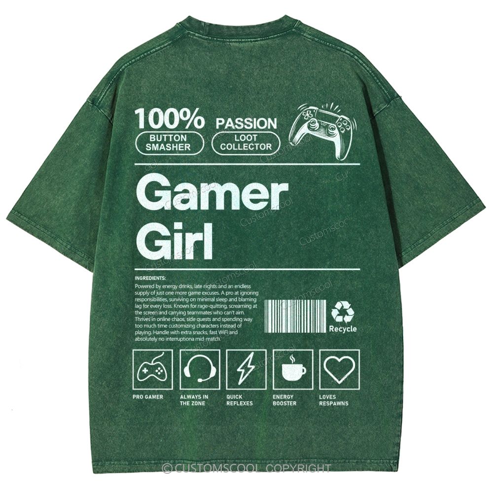 Gamer Girl Unisex Fit Washed T-Shirt