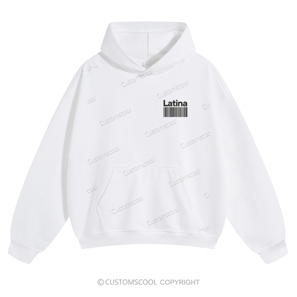 Latina Solid Color Hoodie Customscool