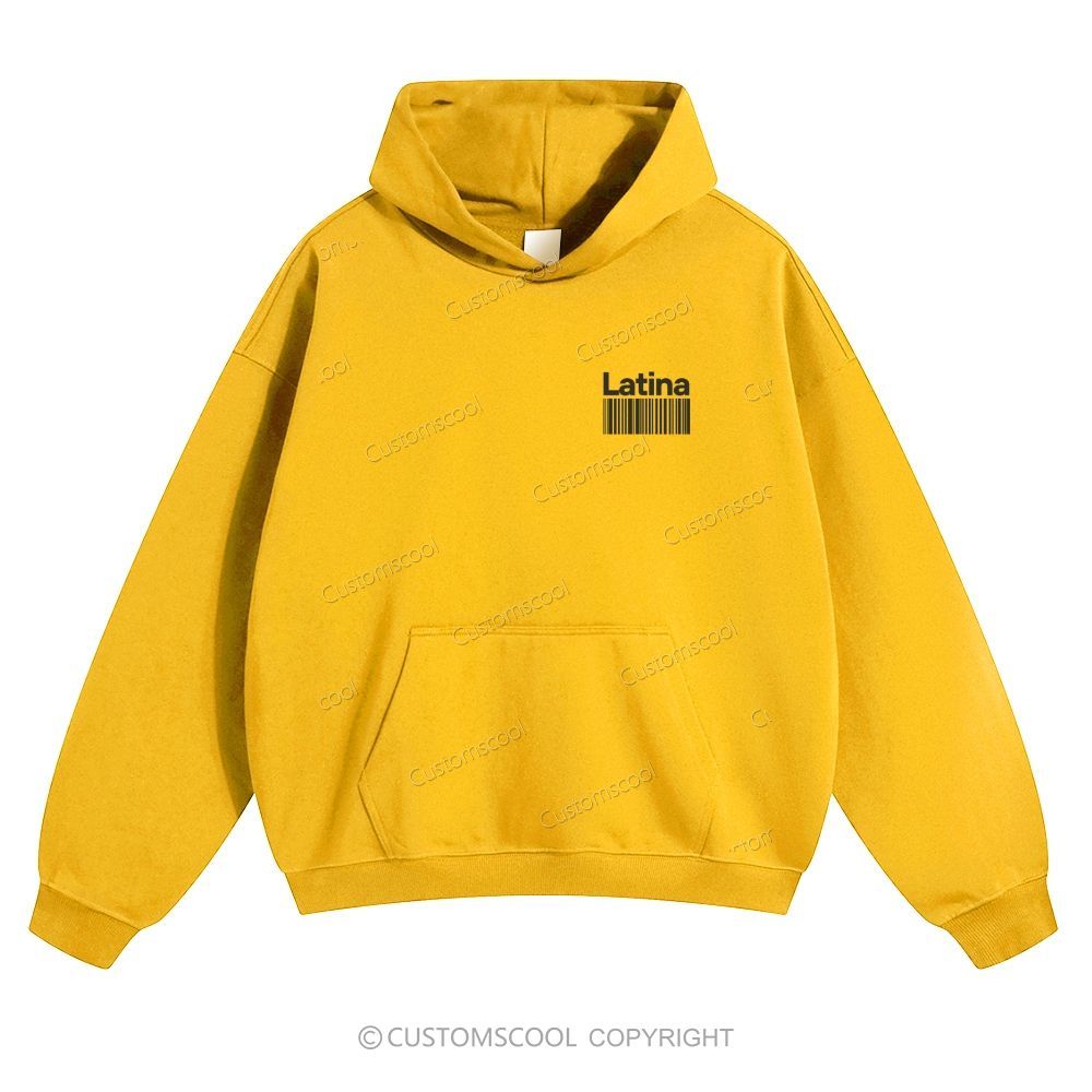 Latina Solid Color Hoodie Customscool