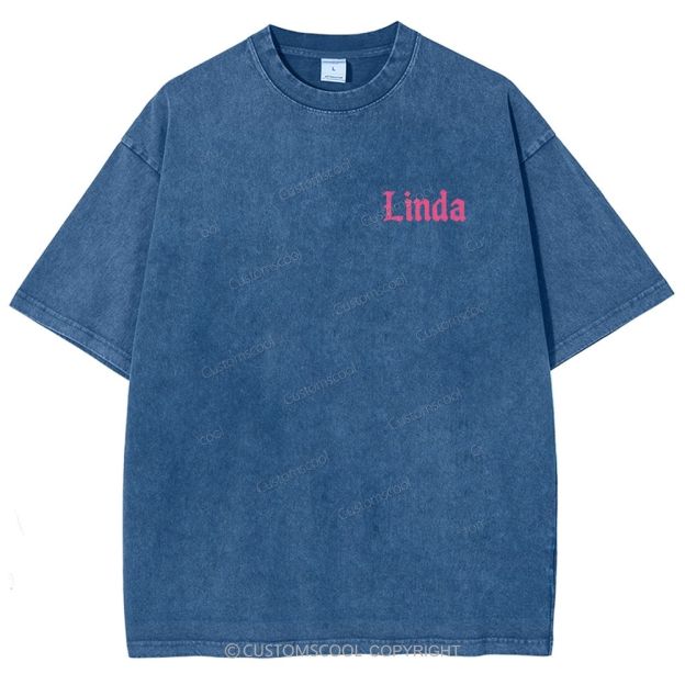 Linda Unisex Fit Washed T-Shirt