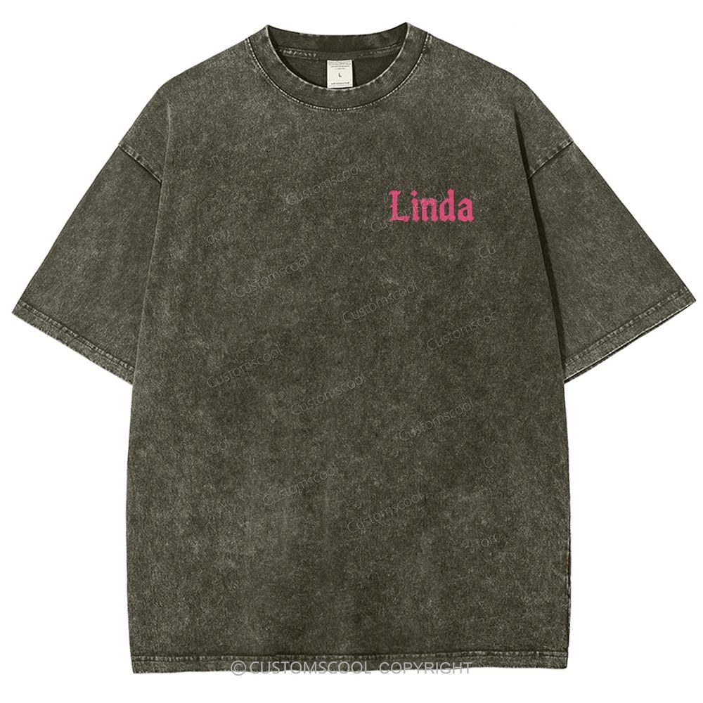 Linda Unisex Fit Washed T-Shirt