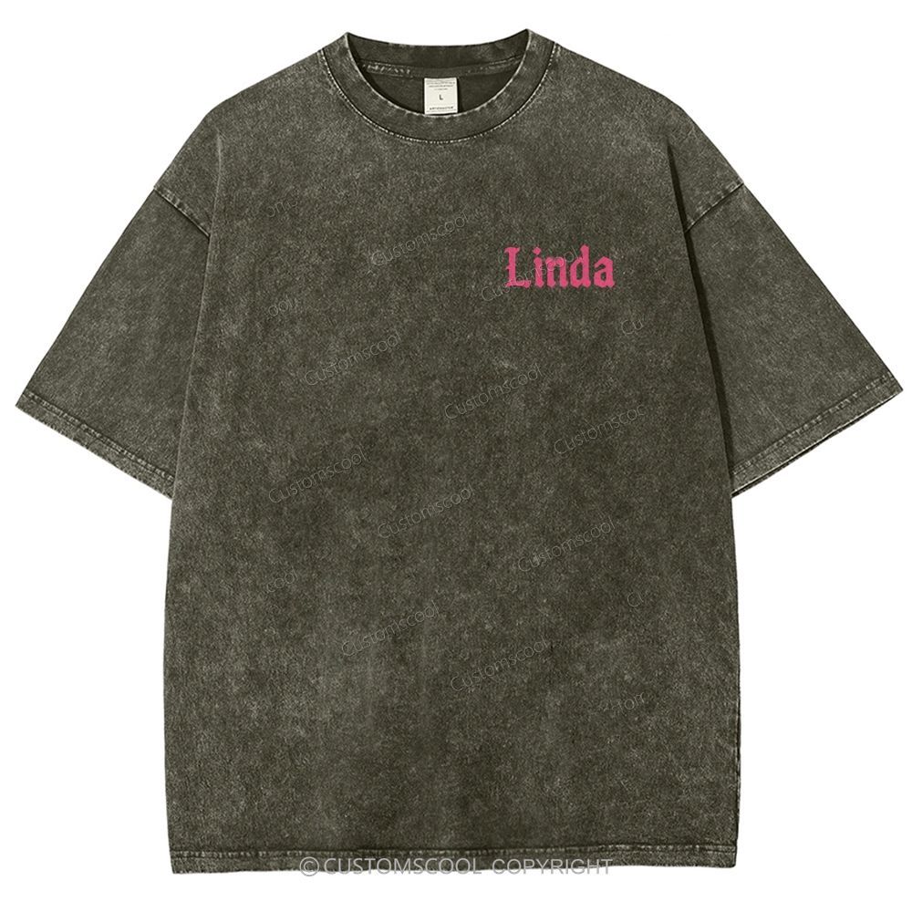 Linda Unisex Fit Washed T-Shirt