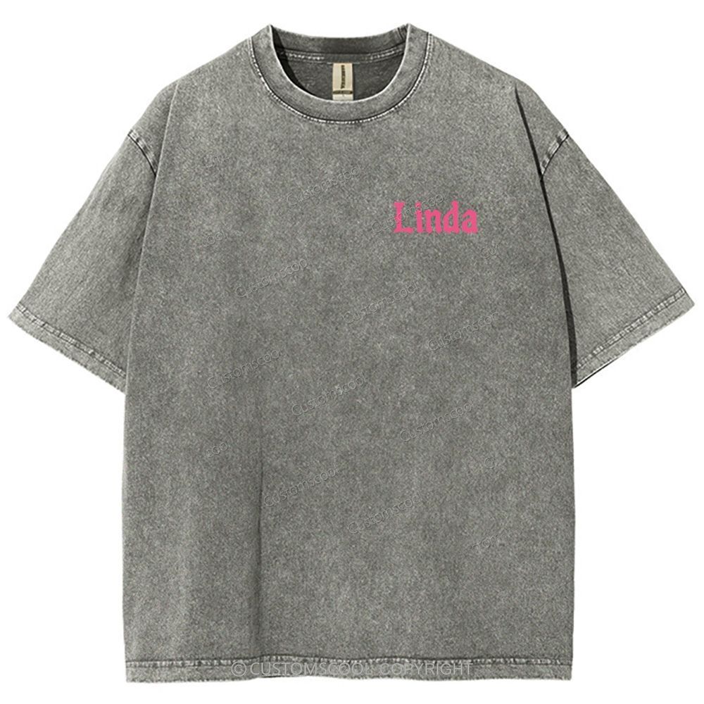 Linda Unisex Fit Washed T-Shirt