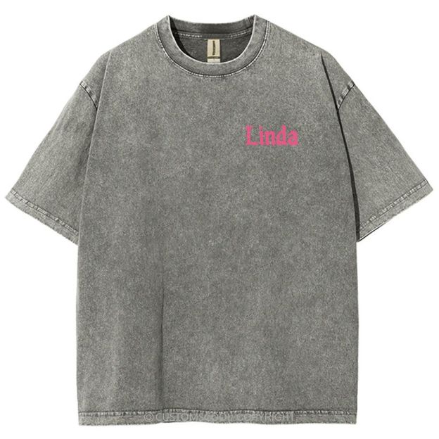 Linda Unisex Fit Washed T-Shirt