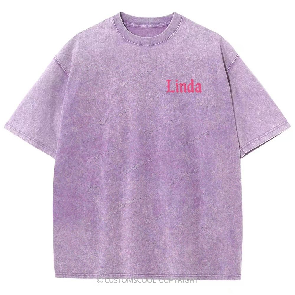Linda Unisex Fit Washed T-Shirt