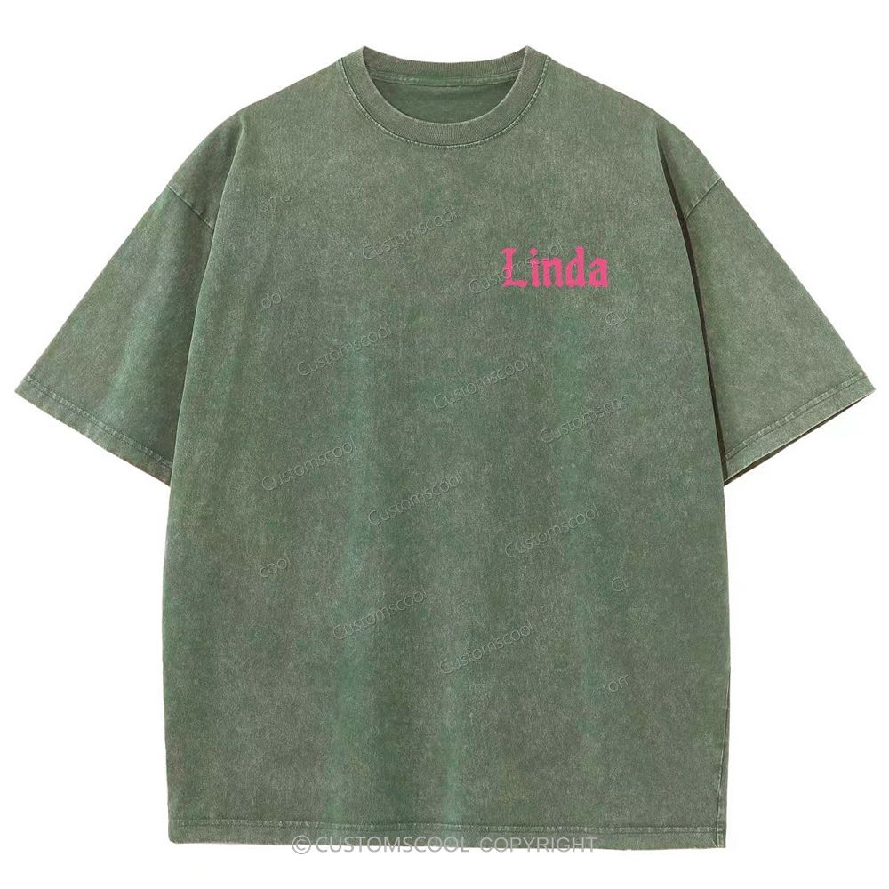 Linda Unisex Fit Washed T-Shirt