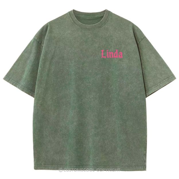 Linda Unisex Fit Washed T-Shirt