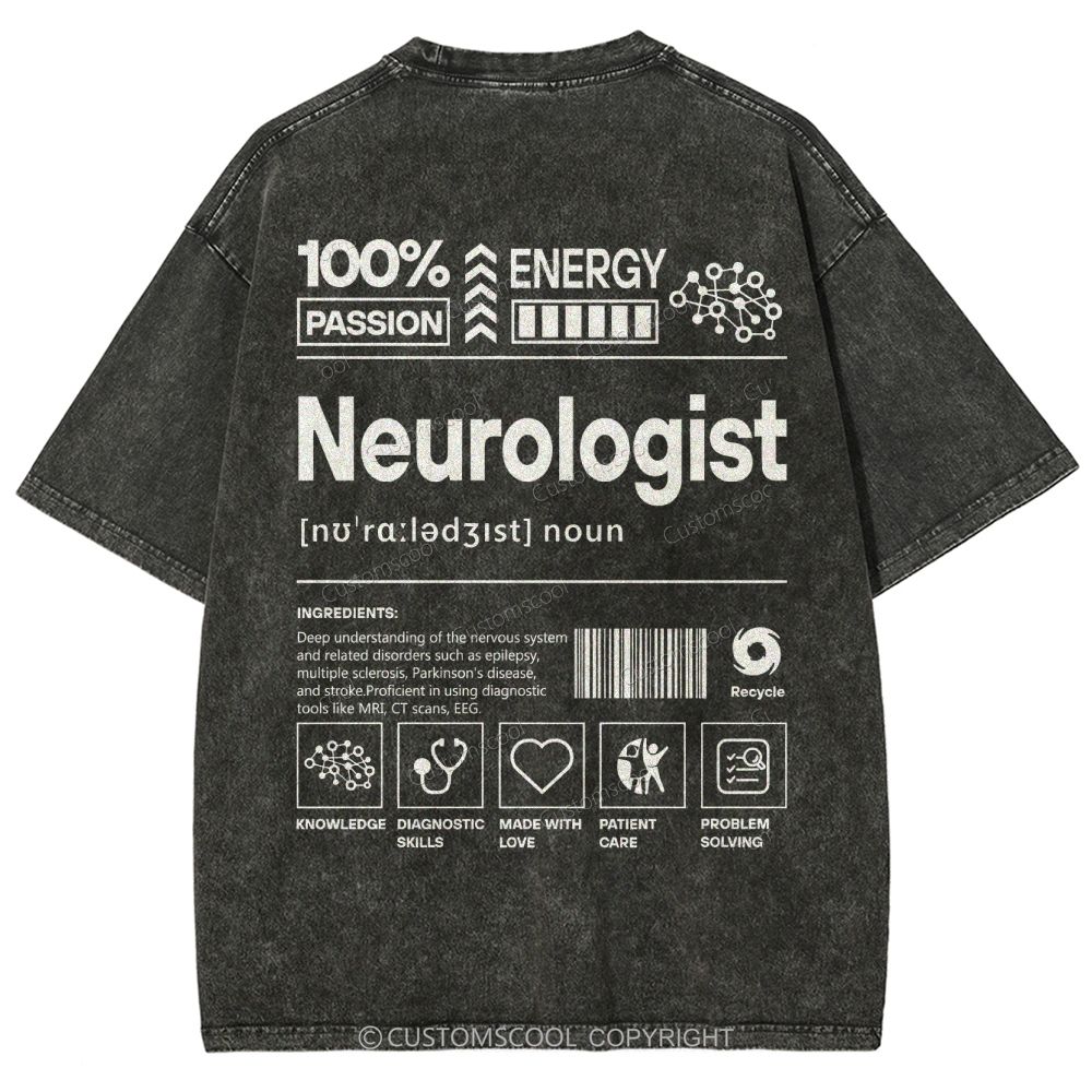 Neurologist Unisex Fit Washed T-Shirt