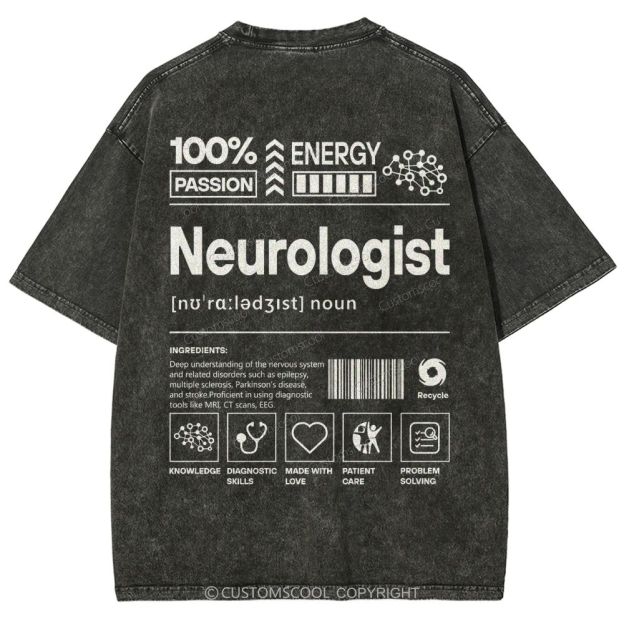 Neurologist Unisex Fit Washed T-Shirt