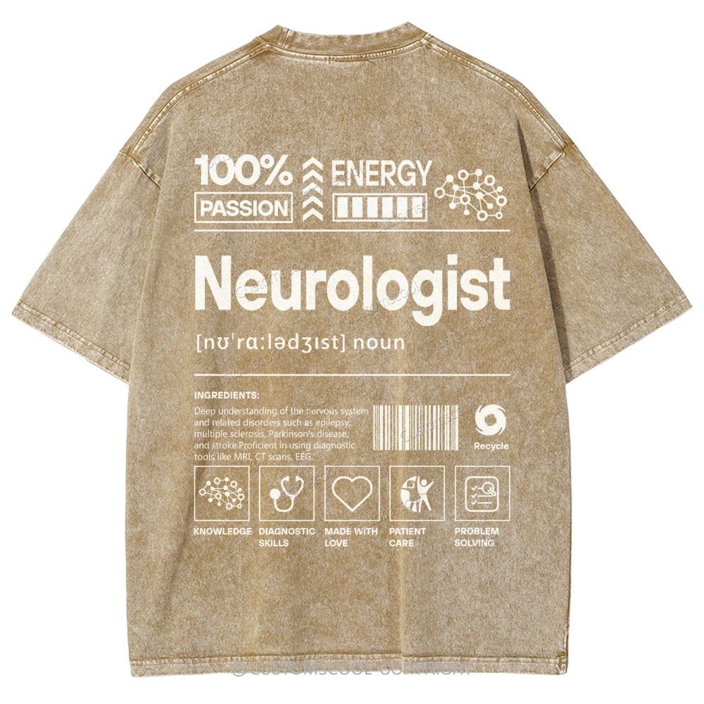 Neurologist Unisex Fit Washed T-Shirt