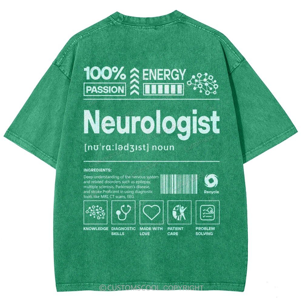 Neurologist Unisex Fit Washed T-Shirt