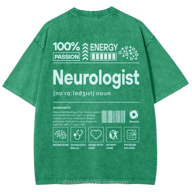 Neurologist Unisex Fit Washed T-Shirt