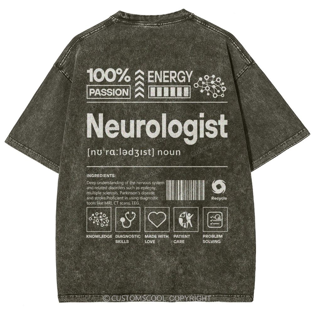 Neurologist Unisex Fit Washed T-Shirt