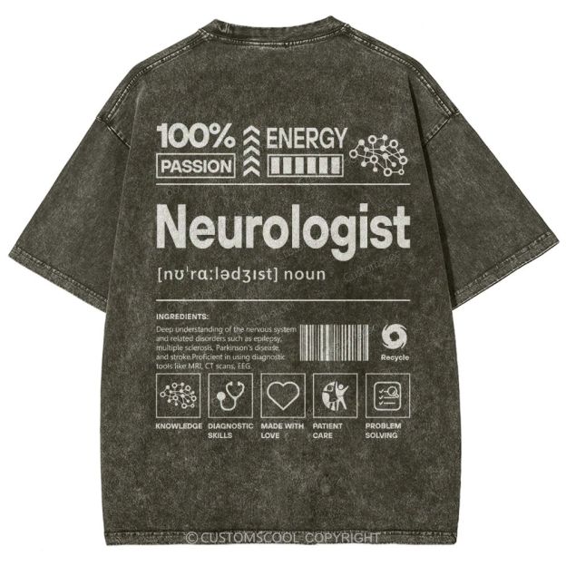 Neurologist Unisex Fit Washed T-Shirt