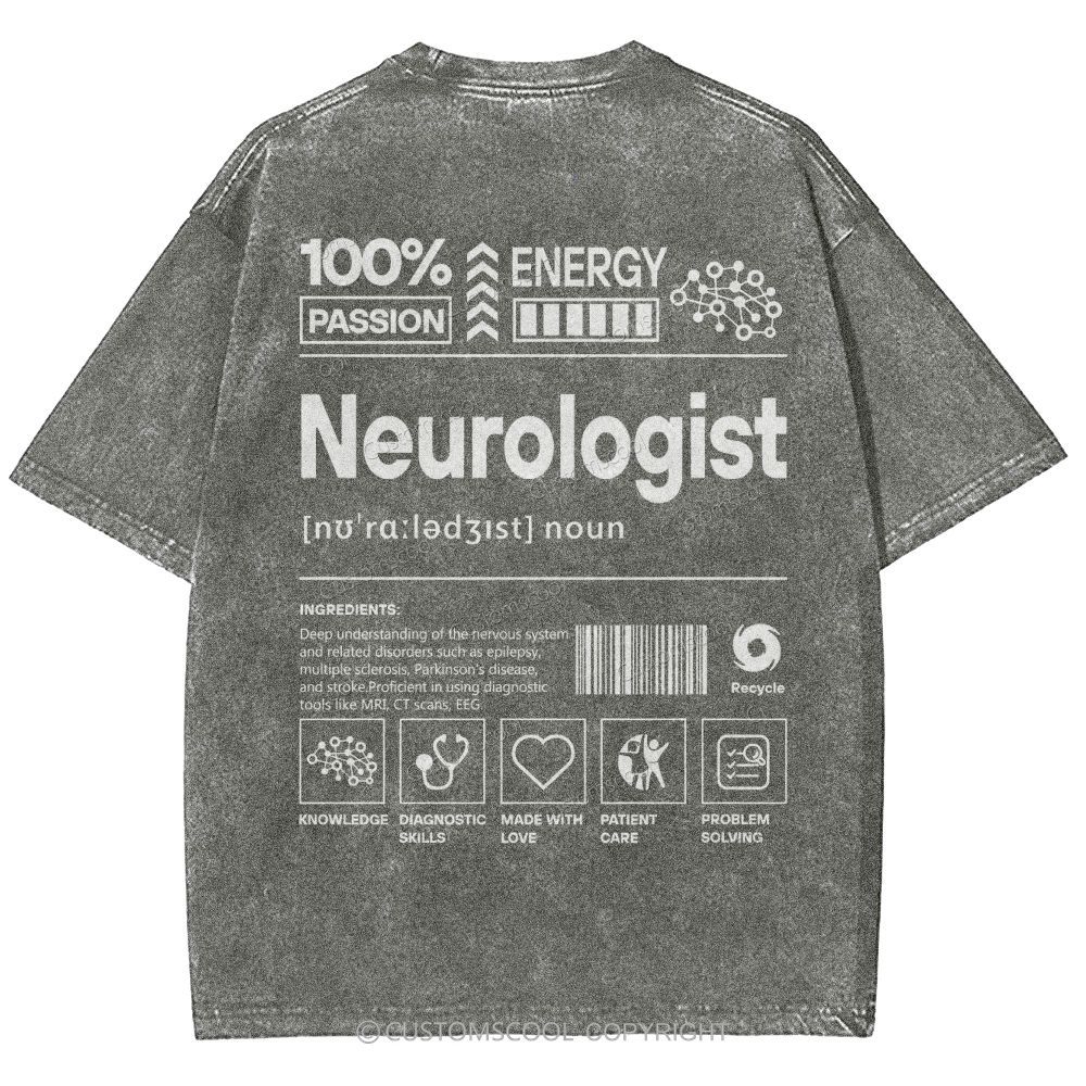 Neurologist Unisex Fit Washed T-Shirt