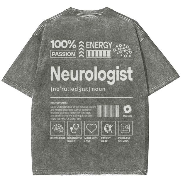 Neurologist Unisex Fit Washed T-Shirt