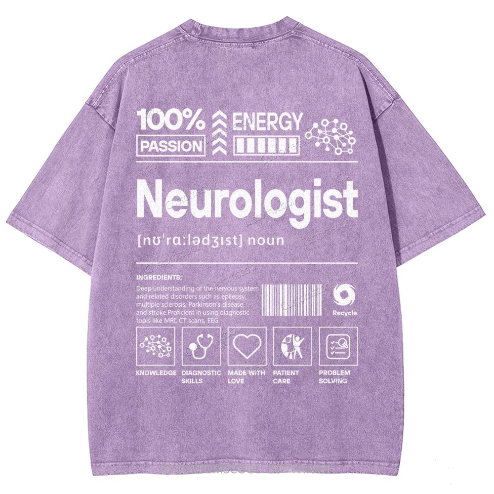 Neurologist Unisex Fit Washed T-Shirt