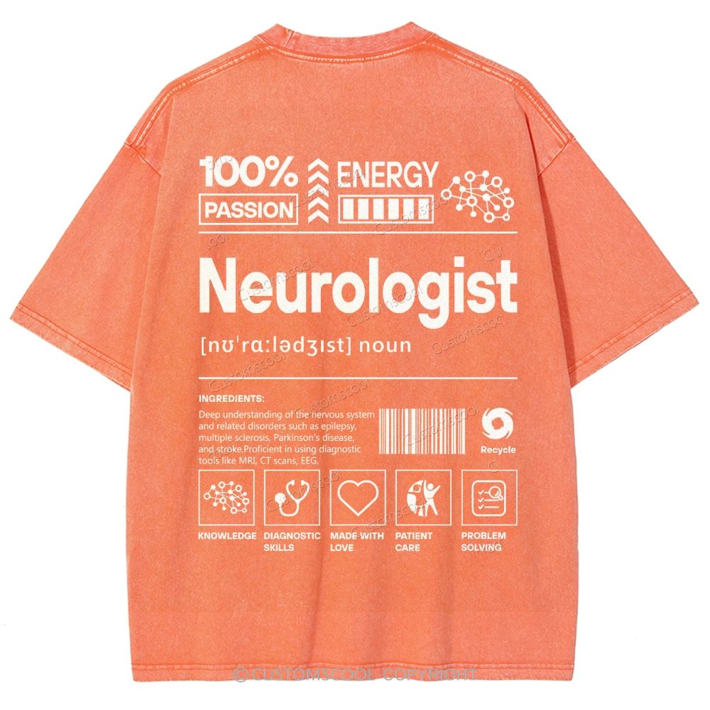 Neurologist Unisex Fit Washed T-Shirt