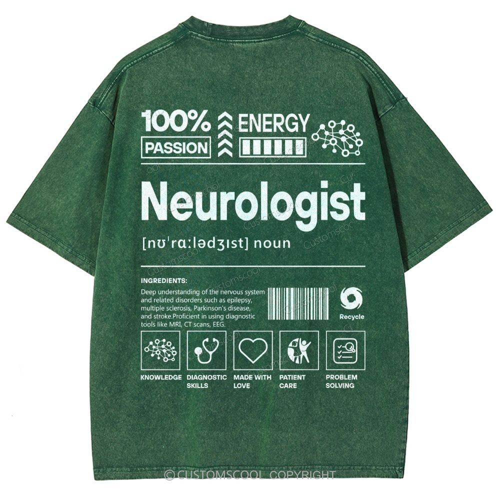 Neurologist Unisex Fit Washed T-Shirt