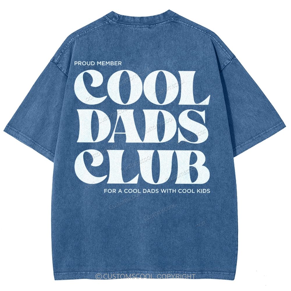 Cool Dads Club Unisex Fit Washed T-Shirt