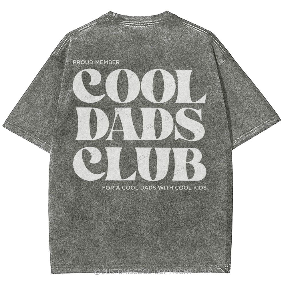 Cool Dads Club Unisex Fit Washed T-Shirt