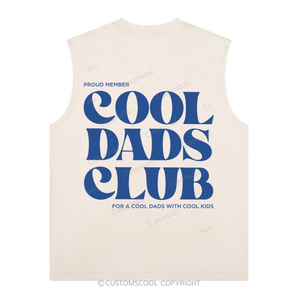 Cool Dads Club  Unisex Washed Tank Top