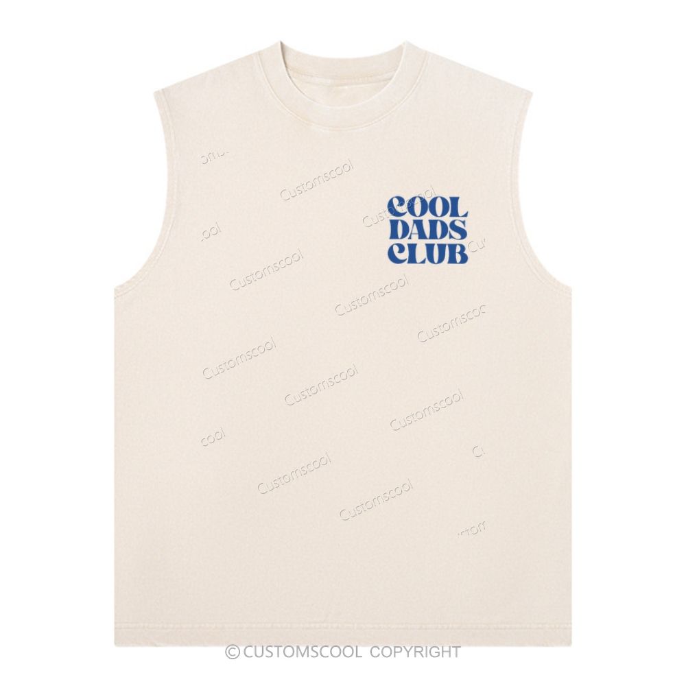 Cool Dads Club  Unisex Washed Tank Top