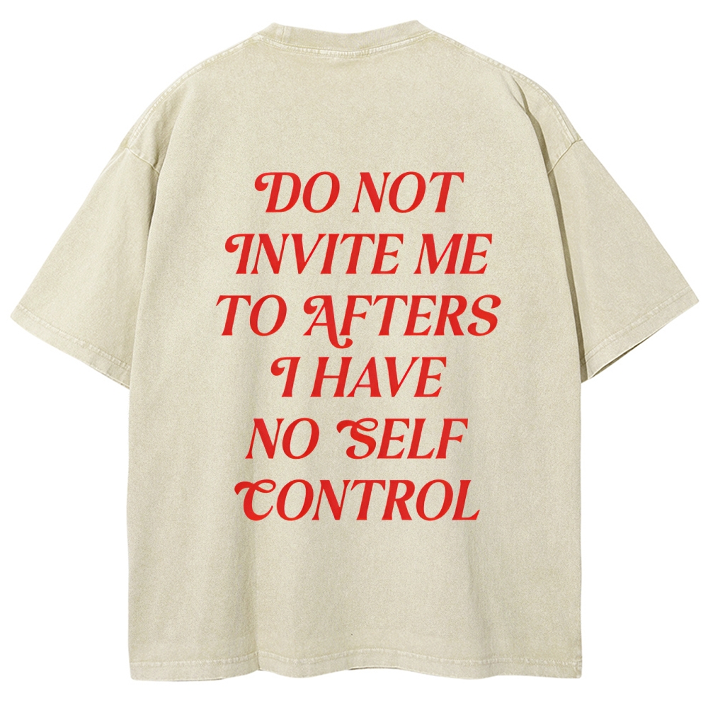 Do Not Invite Me To Afters Vintage Snowflake Washed T-Shirt Customscool