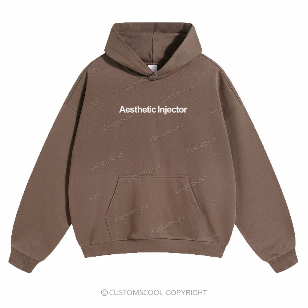 Aesthetic Injector Addcustom Solid Color Hoodie Customscool