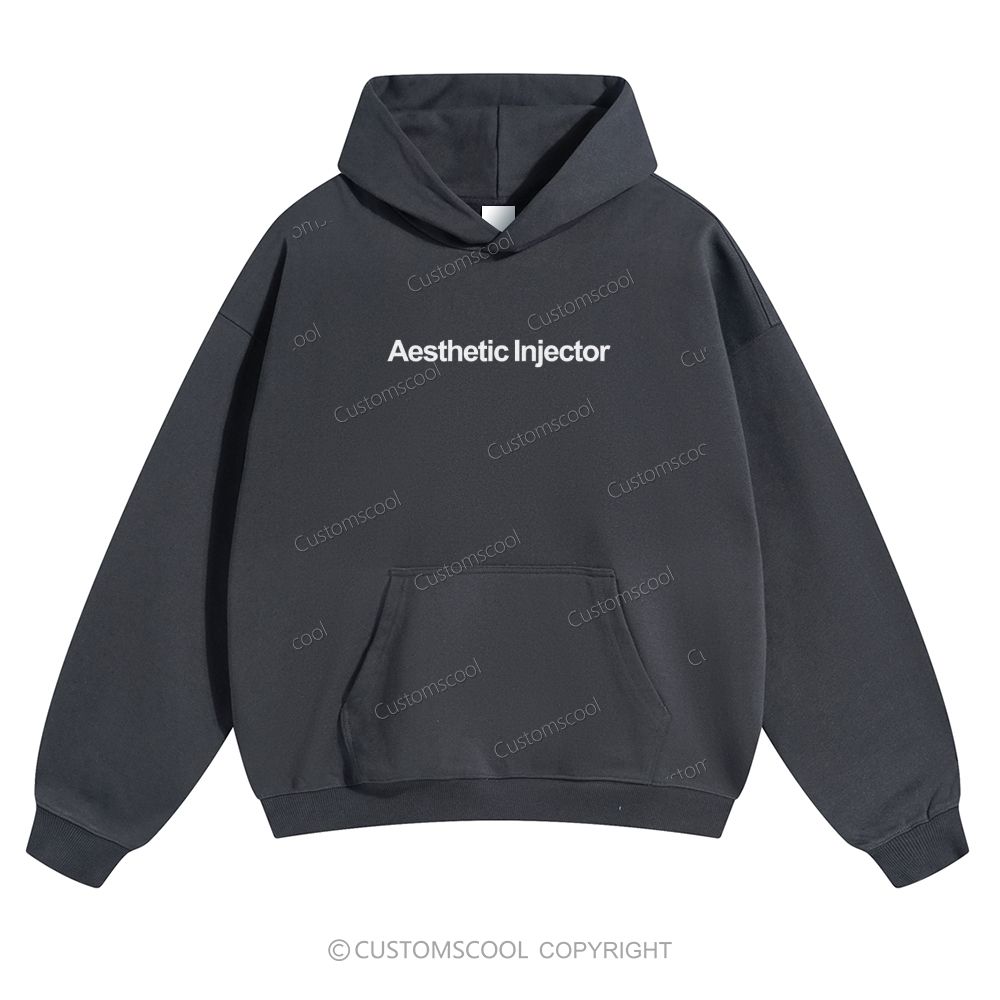 Aesthetic Injector Addcustom Solid Color Hoodie Customscool